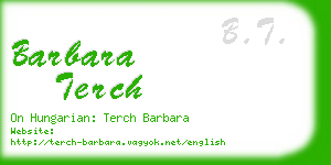 barbara terch business card